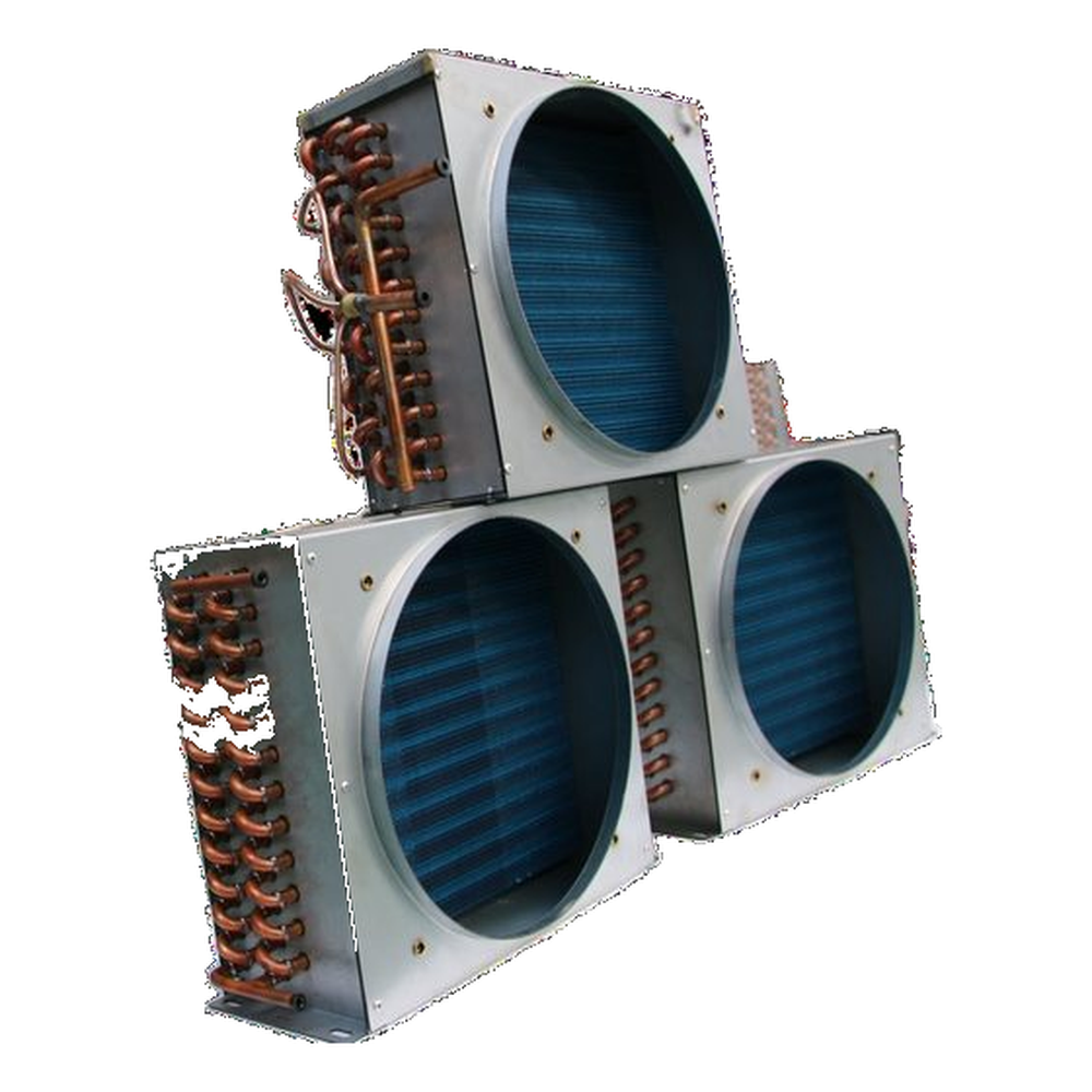 Multi-fan finned condenser