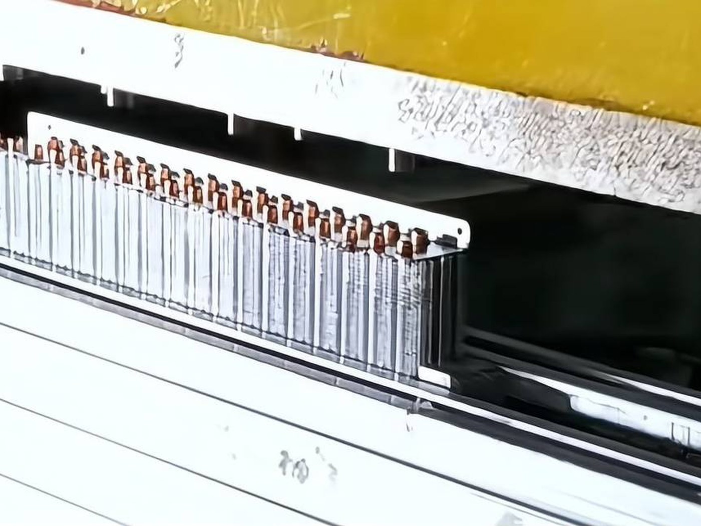 High-speed fin press with in-house tooling